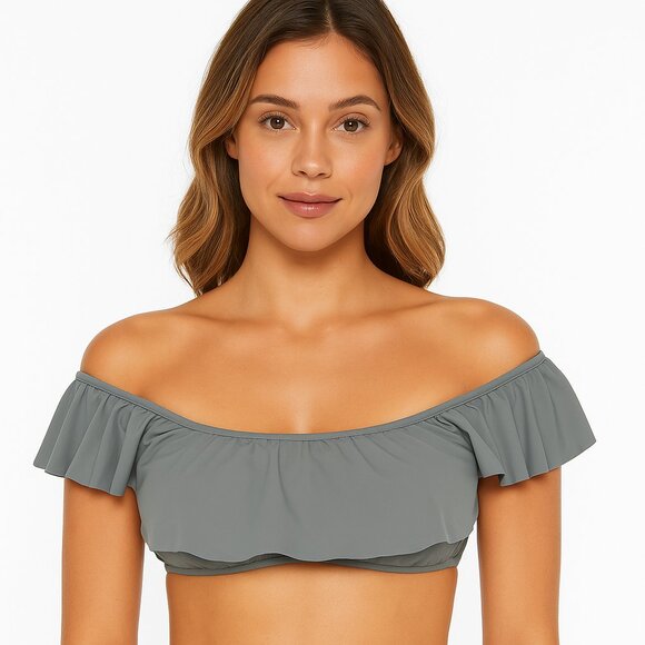 Altard State Swim Top Mermaid Off Shoulder Ruffle - Picture 1 of 9